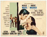 8t030 ALL THE FINE YOUNG CANNIBALS TC '60 art of Robert Wagner about to kiss sexy Natalie Wood!