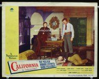 8t226 CALIFORNIA LC #2 '46 Ray Milland walks in on Barbara Stanwyck & dead George Coulouris on floor