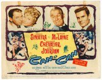 8t039 CAN-CAN TC '60 Frank Sinatra, Shirley MacLaine, Maurice Chevalier & Louis Jourdan!