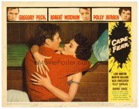 8t228 CAPE FEAR LC #2 '62 Gregory Peck hugs Polly Bergen after she is attacked!
