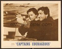 8t231 CAPTAINS COURAGEOUS LC #4 R62 Spencer Tracy teaches Freddie Bartholomew the ways of the sea!