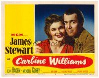 8t232 CARBINE WILLIAMS LC #5 '52 romantic close up of James Stewart & Jean Hagen!