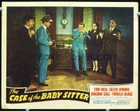8t234 CASE OF THE BABY SITTER LC #6 '47 Tom Neal & Allen Jenkins hold two men & woman at gunpoint!