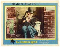 8t240 CHAPLIN REVUE LC #8 '60 close up of Charlie Chaplin with his dog from A Dog's Life!