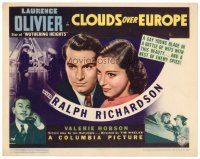 8t016 CLOUDS OVER EUROPE TC '39 Laurence Olivier, Valerie Hobson, Ralph Richardson