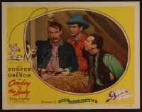 8t263 COWBOY & THE LADY LC R44 Gary Cooper makes a wacky face at wet Walter Brennan!