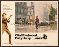 8t295 DIRTY HARRY LC #7 '71 Clint Eastwood on San Francisco street holding his gun!