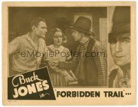 8t325 FORBIDDEN TRAIL LC '32 Barbara Weeks watches Buck Jones in staredown with bad guy!