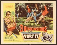 8t326 FORT TI LC '53 colonial Americans fighting in the woods in 3 dimensions!