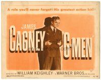 8t054 G-MEN TC R49 full-length James Cagney holding two guns in his greatest action hit!