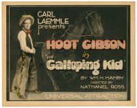 8t055 GALLOPING KID TC '22 full-length image of cowboy Hoot Gibson & horse!