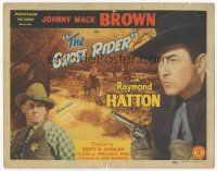 8t057 GHOST RIDER TC '43 tough cowboy Johnny Mack Brown, Raymond Hatton!
