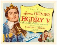 8t023 HENRY V TC '47 Laurence Olivier in William Shakespeare's classic play!