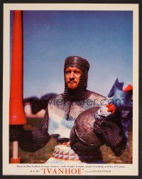 8t411 IVANHOE photolobby '52 vertical image of George Sanders as Ivanhoe's arch-foe!