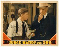 8t420 JUDGE HARDY & SON LC '39 Mickey Rooney as Andy Hardy shows his empty pocket to Lewis Stone!