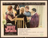 8t422 JULIET OF THE SPIRITS LC '65 Federico Fellini's Giulietta degli Spiriti, 5 women at table!