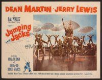 8t424 JUMPING JACKS LC #2 '52 great image of Army paratroopers Dean Martin & Jerry Lewis!