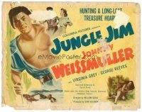 8t071 JUNGLE JIM TC '48 Johnny Weissmuller hunting a long-lost treasure hoard!