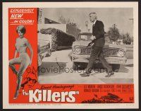 8t429 KILLERS LC #1 '64 Don Siegel, Ernest Hemingway, Lee Marvin with gun by car!