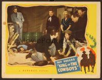8t430 KING OF THE COWBOYS LC '43 Peggy Moran & men rescue wounded Roy Rogers!