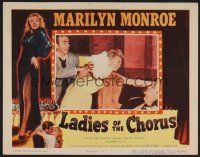 8t436 LADIES OF THE CHORUS LC R52 close up of Marilyn Monroe catfighting backstage!