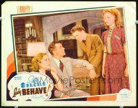 8t438 LADY BEHAVE LC '37 teen boy & girl take Neil Hamilton from Sally Eilers!