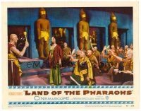 8t443 LAND OF THE PHARAOHS LC #3 '55 sexy Egyptian Joan Collins & lots of guys in ceremony!