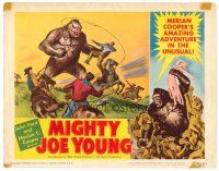 8t497 MIGHTY JOE YOUNG LC #6 '49 first Ray Harryhausen, Widhoff art of ape vs cowboys!