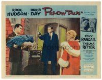 8t554 PILLOW TALK LC #7 '59 Tony Randall betrween Rock Hudson & Doris Day!