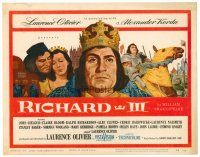 8t026 RICHARD III TC '56 Laurence Olivier as the director and in the title role, cool art!