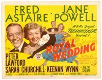 8t102 ROYAL WEDDING TC '51 great image of dancing Fred Astaire & sexy Jane Powell!