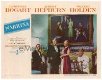 8t613 SABRINA LC #7 '54 Humphrey Bogart & William Holden with parents by family portrait!