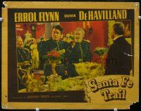 8t617 SANTA FE TRAIL LC '40 Alan Hale & Guinn Big Boy Williams in uniform at fancy party!