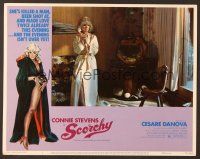 8t620 SCORCHY LC #1 '76 sexy Connie Stevens in nightgown talking on the phoine!