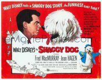 8t106 SHAGGY DOG TC '59 Disney, Fred MacMurray in the funniest sheep dog story ever told!
