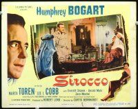 8t645 SIROCCO LC '51 standing Lee J. Cobb talks to two Arab guys sitting at table!