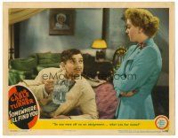 8t657 SOMEWHERE I'LL FIND YOU LC '42 Lana Turner accuses Clark Gable of lying to her!