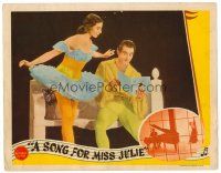 8t658 SONG FOR MISS JULIE LC '45 close up of real ballet dancers Alicia Markova & Anton Dolin!