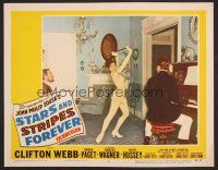 8t674 STARS & STRIPES FOREVER LC #3 '53 Clifton Webb & Robert Wagner watch Debra Paget dance!
