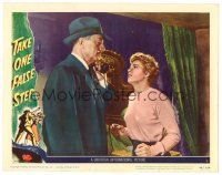 8t699 TAKE ONE FALSE STEP LC #6 '49 close up of William Powell on phone & Shelley Winters!