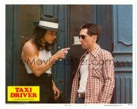 8t706 TAXI DRIVER LC #8 '76 c/u of Robert De Niro & Harvey Keitel, directed by Martin Scorsese!