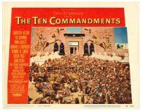 8t709 TEN COMMANDMENTS LC #5 '56 Cecil B. DeMille, massive number of extras by Egyptian temple!