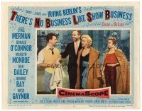 8t716 THERE'S NO BUSINESS LIKE SHOW BUSINESS LC #3 '54 Marilyn Monroe with O'Connor & Gaynor!