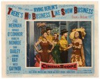 8t717 THERE'S NO BUSINESS LIKE SHOW BUSINESS LC #8 '54 Marilyn Monroe & top cast in costume!