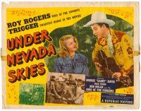8t132 UNDER NEVADA SKIES TC '46 Roy Rogers, Dale Evans, Trigger, Gabby Hayes