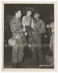 8w086 ADVENTURES OF HUCKLEBERRY FINN candid 8x10 still '60 Hodges with Johansson & Archie Moore!