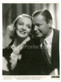8w098 ANGEL 7.5x10 still '37 romantic close up of Marlene Dietrich & Herbert Marshall!