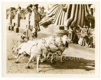 8w132 BEN-HUR 8x10 still '60 crowd cheers for Charlton Heston in the classic chariot race!