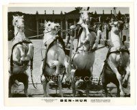 8w131 BEN-HUR 8x10 still '60 classic close image of Charlton Heston in chariot race!