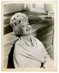 8w135 BETTY GRABLE 8x10 still '40s wrapped only in towels & leaning against bathtub!